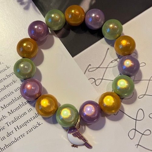 Handgefertigt Damen Armband Miracle Beads Polaris Perlen Ø14mm bunt 3D Perlen - Bild 6 von 14