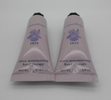 CRABTREE EVELYN Iris Ultra-Moisturising Hand Therapy 0.9 oz PURSE SZ Lot of 2