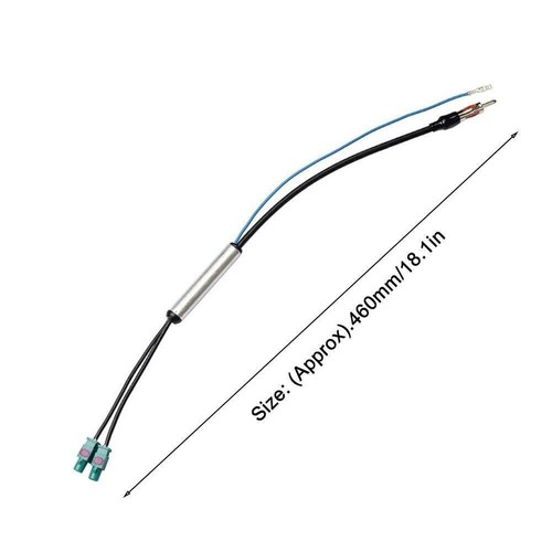 Dual Fakra-1Din Aerial Antenna Adapter Radio Adaptor Antenna Audio- Cable Y W9O2 - Picture 8 of 9