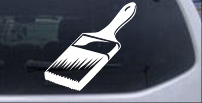 Painter Paint Brush Business Car or Truck Window Laptop Decal Sticker