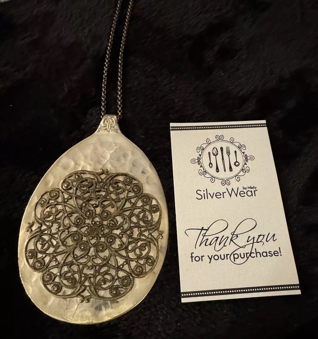 “Silver Wear” By Misty Necklace 28” Made From Wisconsin Heirloom
