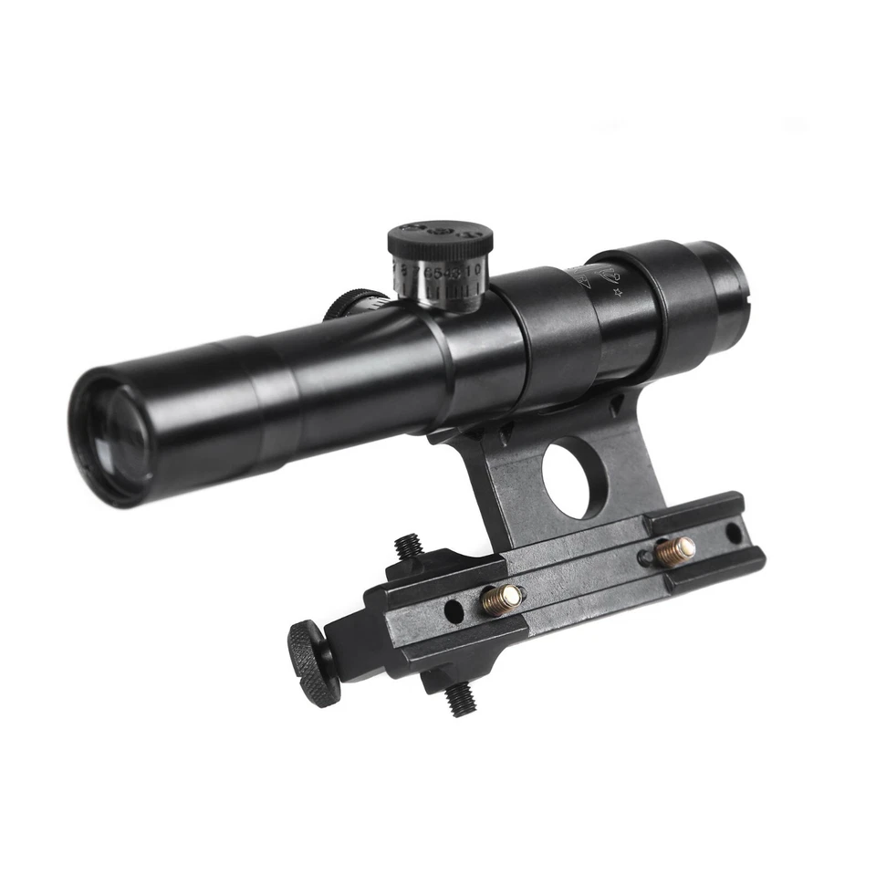 Mosin Nagant PU91/30 Scope with Mount Complete Set SVT-40 MG4X20 German Reticle - Image 4 of 4