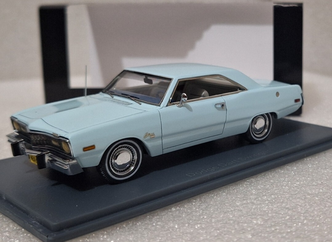 Dodge Dart Swinger 1973 Light Blue 1:43 Neo 44405 EXTREMELY RARE