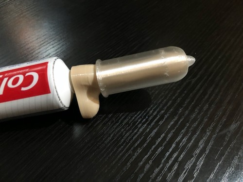 Novelty Penis Toothpaste Nozzle – 3D Printed Funny Gift, Condom Cap Included - Picture 7 of 10