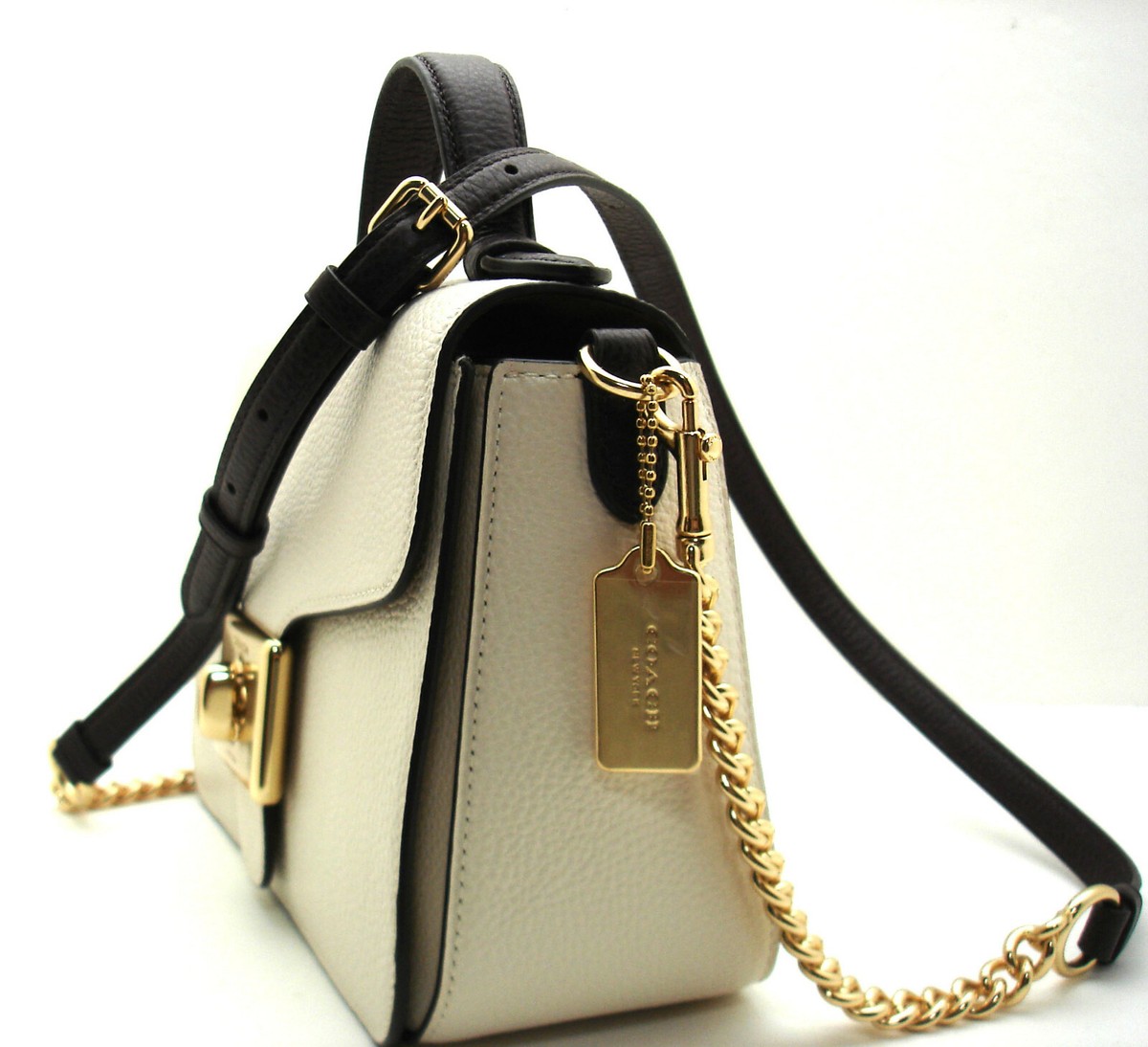 NWT COACH CarryAll Crossbody Top Handle Pebbled Leather NWT COACH CarryAll Crossbody Top Handle Pebbled Leather