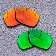US Fire Red Green Replacement Lenses For-Oakley Holbrook Mix Polarized