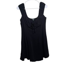Wild Fable Dress Women's Medium Black Shift Mini Sleeveless Solid Tank Casual