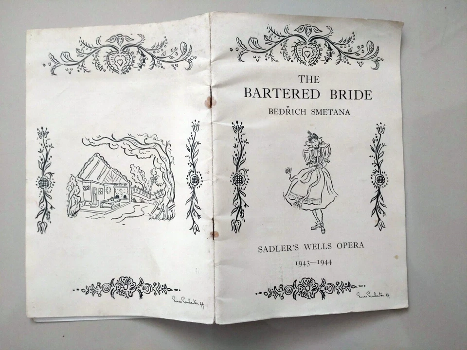 The Bartered Bride, Bedrich Smetana, Sadler's Wells Opera 1943-44 Booklet - Image 2 of 4