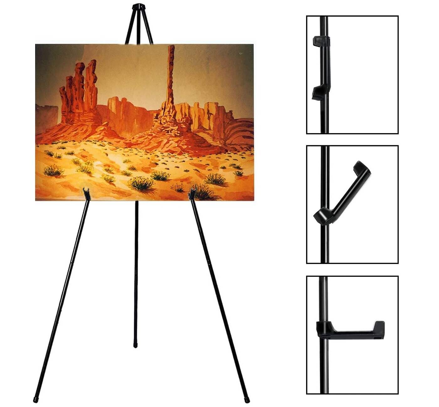 Steel Folding Easel for Display 160cm Floor Poster Easel Stand