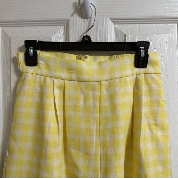 Pantalón corto Hutch estampado a cuadros amarillo talla 8 Foto 2 de 4