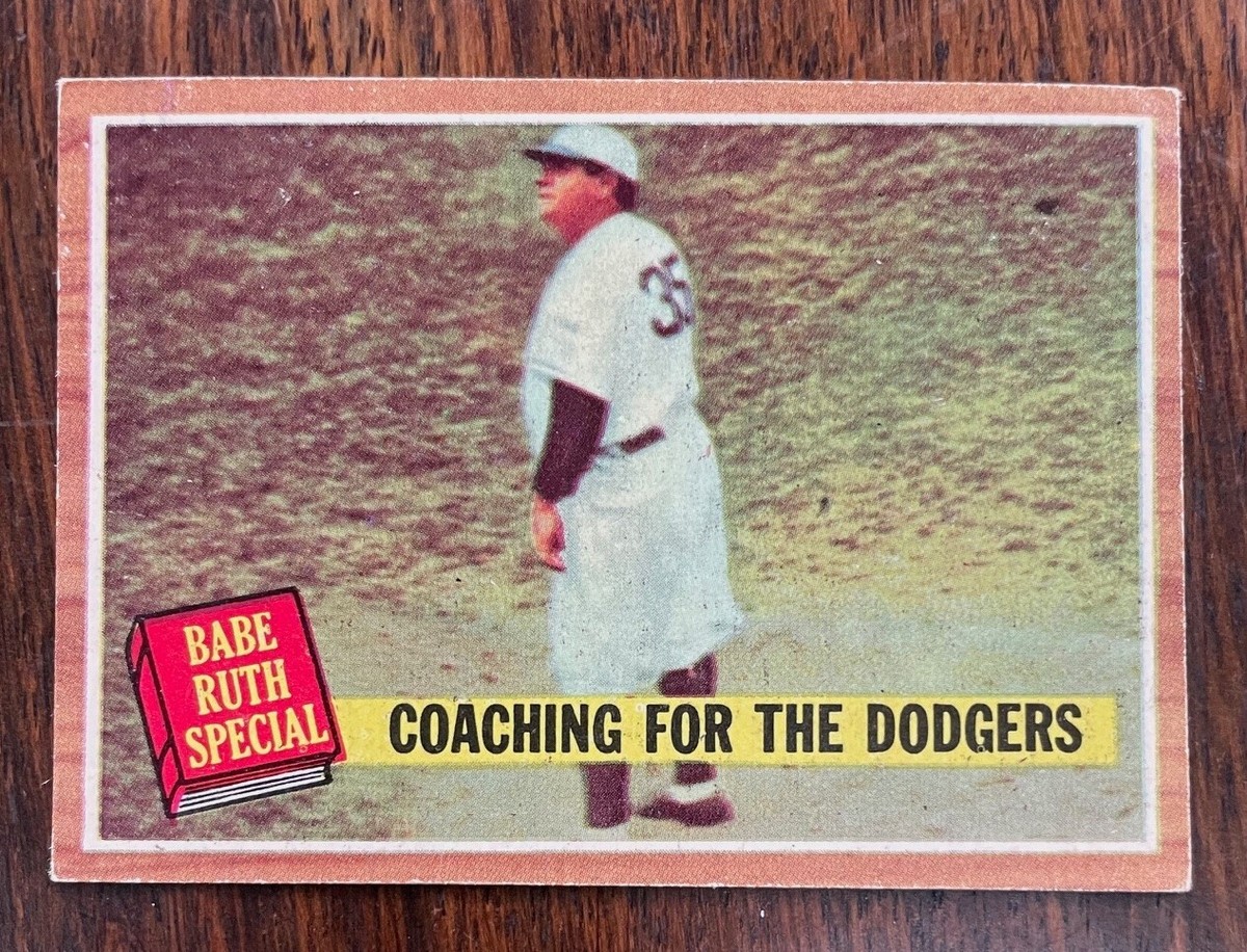 Babe Ruth Rookie Card Topps Babe Ruth Dodgers Card
