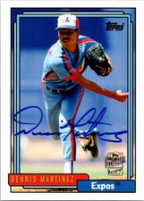 2012 Topps Archives Fan Favorites DENNIS MARTINEZ Montreal Expos AUTO Insert (2)