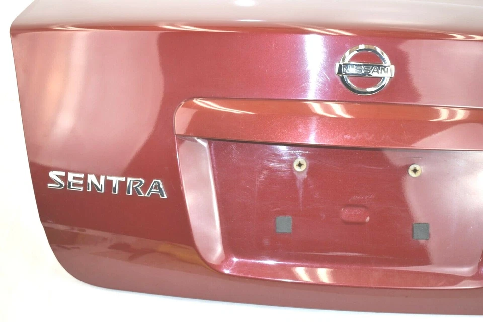 Nissan Sentra 2007 2008 OEM maletero tapa puerta montaje pintura # A15 Burgundy Berry Foto 3 de 4