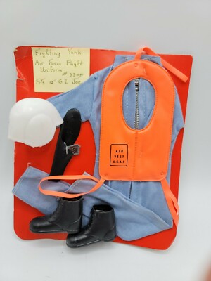 Vintage 1970's  Air Force Flight Outfit Fits 12'' GI Joe  knock off items
