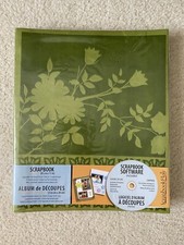 New Tapestry CR Gibson Complete Scrapbook Album 8.5x11 Green Floral Software CD