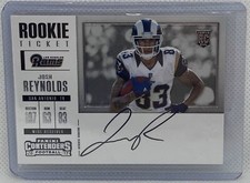 JOSH REYNOLDS 2017 CONTENDERS ROOKIE TICKET SP VARIATION ON CARD AUTO RC #375