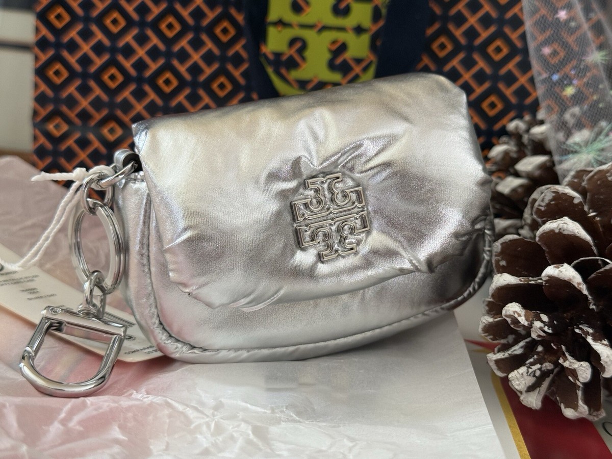 すぐ届く♪SALE!!☆Tory Burch Britten nylon Puffy Card Case New Tory Burch 164595 Britten Nylon Puffy Card Case IN PALE