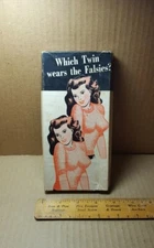 1950 H Fishlove Adult Novelty Gag Gift - Which Twin Wears The Falsies? (D-4)