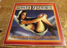 WHITE ZOMBIE STICKER COLLECTIBLE RARE VINTAGE1998 METAL LIVE DECAL ROB ZOMBIE