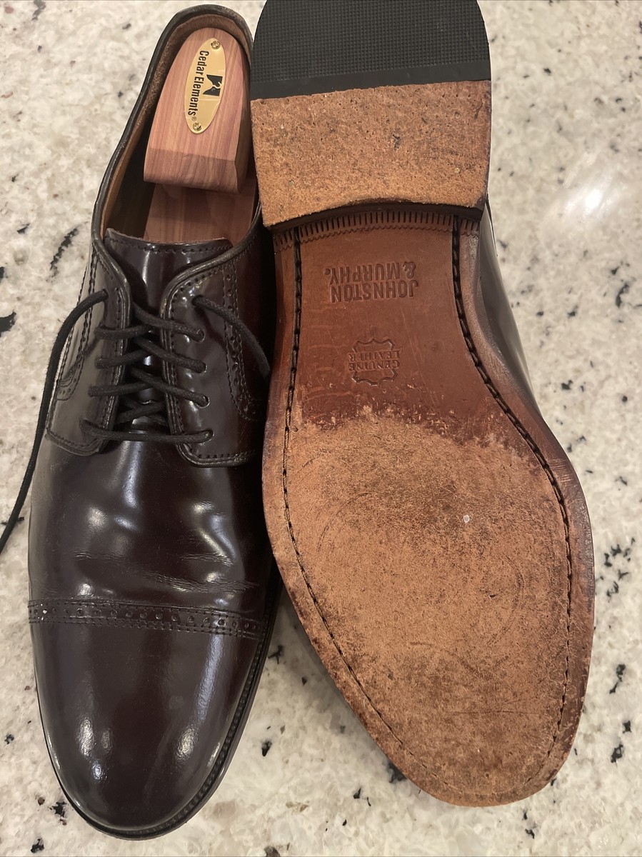johnston and murphy burgundy dress shoes Johnston & Murphy Men's Melton Cap Toe Oxford - Black