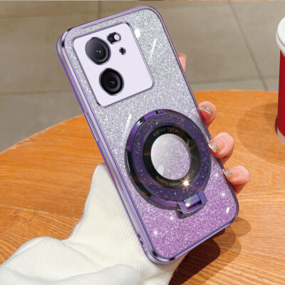 Glitzer Ring Ständer Hülle Cover für Xiaomi 13T Pro 12T Redmi 13C Note11 10 Poco F5