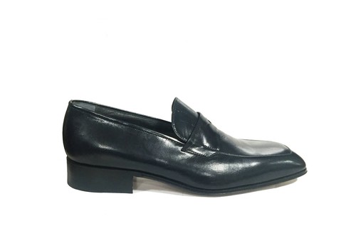 FABI scarpe da uomo mocassini in pelle nappa blu made in Italy eleganti |  eBay