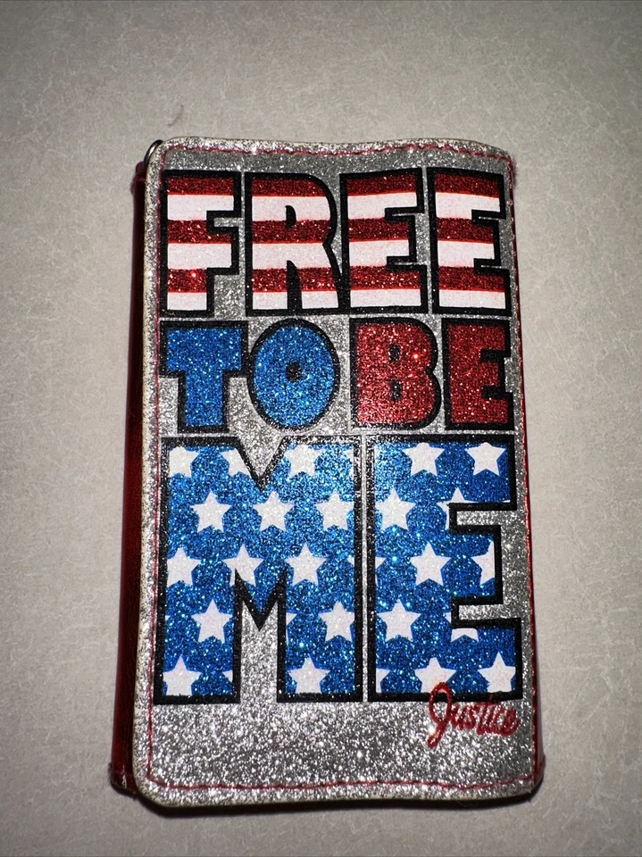 Cartera pequeña Justice roja blanca azul. B26 Foto 2 de 4