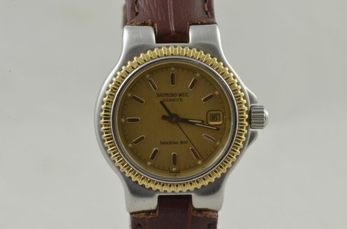 RAYMOND WEIL Amadeus Cuarzo Reloj de Mujer Acero/ Oro 9202 Bonito Estado Pulsera