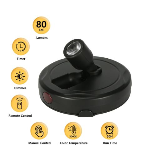 Cordless Spotlight Battery Operated LED Display Puck Lights Dimmable Accent L... - Picture 5 of 7