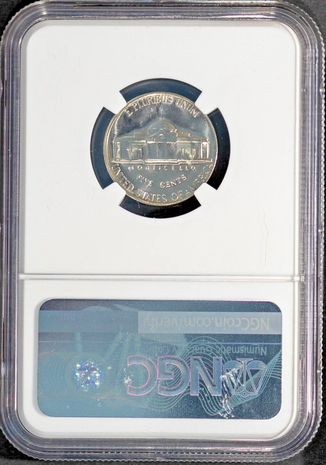 1965 SMS 5c Jefferson Head Nickel MS 68 NGC # 6776585-003 0 Finer + Bonus - Image 2 of 2