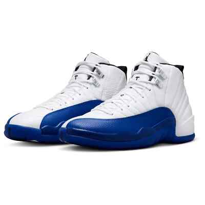 Nike Air Jordan 12 Retro White and Game Royal CT8013-140 Men's