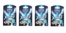 Wilkinson Sword Xtreme3, 4 Count Refill Razor Blades (Pack of 4) 