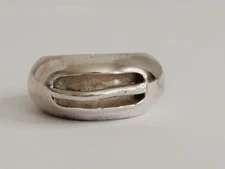 Rare Retired Sterling Silver Silpada Chunky Modern Dome Abstract Ring - Size 8