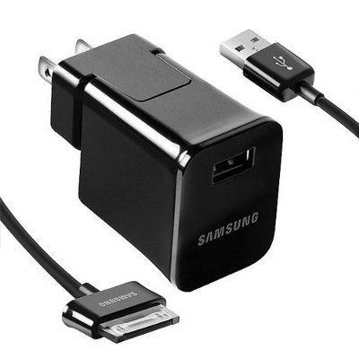 SAMSUNG GALAXY TAB NOTE OEM USB HOME WALL CHARGER ADAPTER ETA-P10JBEGSTA + CABLE