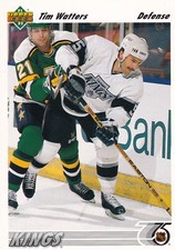 1991-92 O-Pee-Chee #471 Tim Watters Los Angeles Kings + Yes 4 Free Mystery Cards