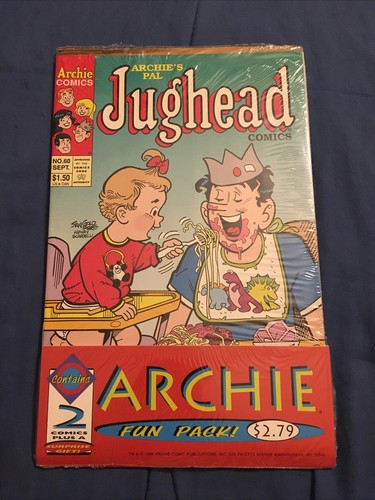 Archie Fun Pack Archie And Friends #17 Jughead #60 2 Comic Pack Sealed ...