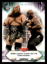 2021 Topps WWE #84 Bobby Lashley & MVP def. The Viking Raiders