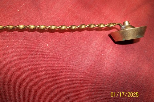 VINTAGE MESSING KERZENLÖSCHER - GEDREHTER GRIFF - 12 ZOLL LANG - WUNDERSCHÖN - Bild 8 von 15