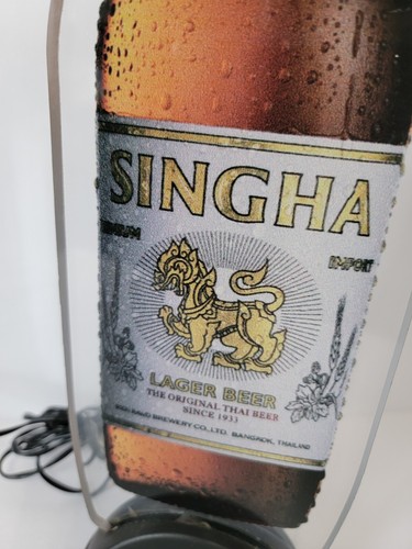 Singha Thai Beer Lion Acrylic Light Sign Lamp - Picture 10 of 10
