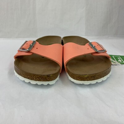 Birkenstock New w/ Box Madrid Brushed Flamingo Birkibuc Vegan Narrow Select  Size