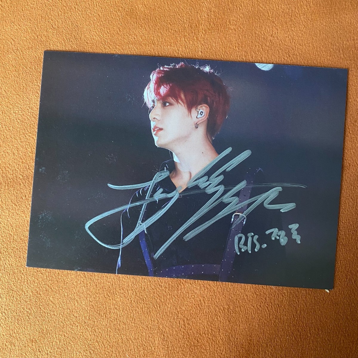 Pre-owned BTS JK JUNG KOOK Autographed Signed Post Card Postcards