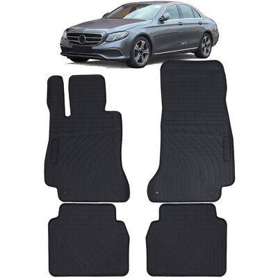 Premium rubber floor mats front + for Mercedes E-Class W213 S213 from 2016 - REAR