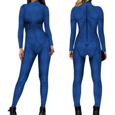 Mystique Raven Jumpsuits Cosplay Halloween Kostüm Party Bodysuit für Erwachsene