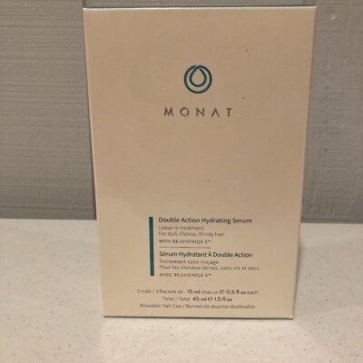 MONAT Double Action Hydrating Serum LEAVE IN Treatment - 3 Vials - NEW