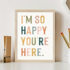 1pc Classroom Decoration Poster Classroom Signage Quote Canvas Prints