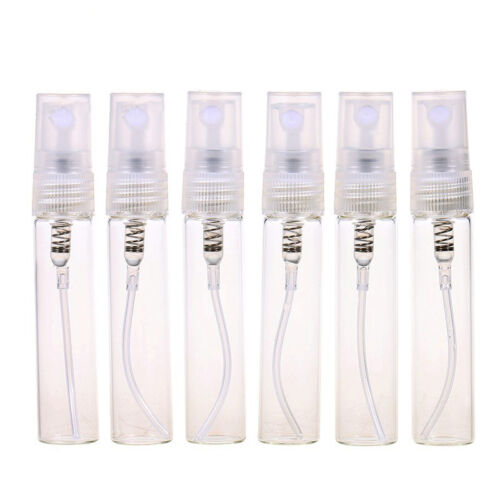 5PCS Mini 5ml Glass Refillable Perfume Empty Bottle Atomizer Pump Spray - Picture 1 of 8