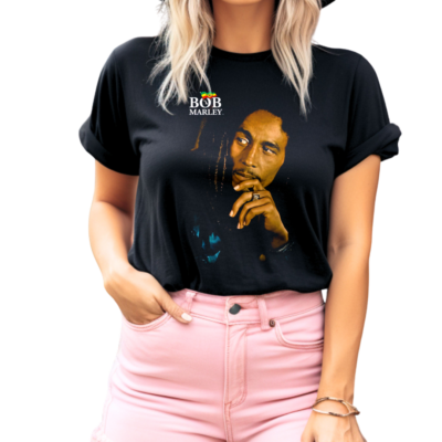 T-shirt Uomo - Bob Marley Reggae - Bianca Maniche Corte - Foto 10