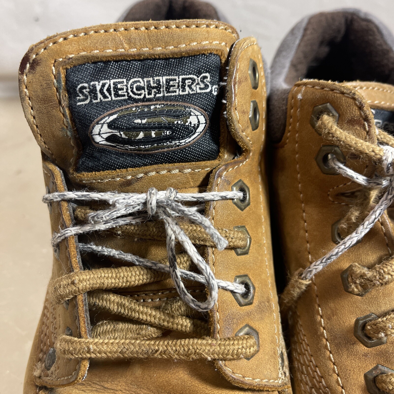 Skechers Men's Mariner Utility lace up boot tan brown leather US 10.5