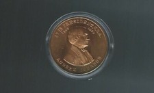 1945 V. RARE Andrew Johnson 17th Presidential Commemorative Medal Coin NM