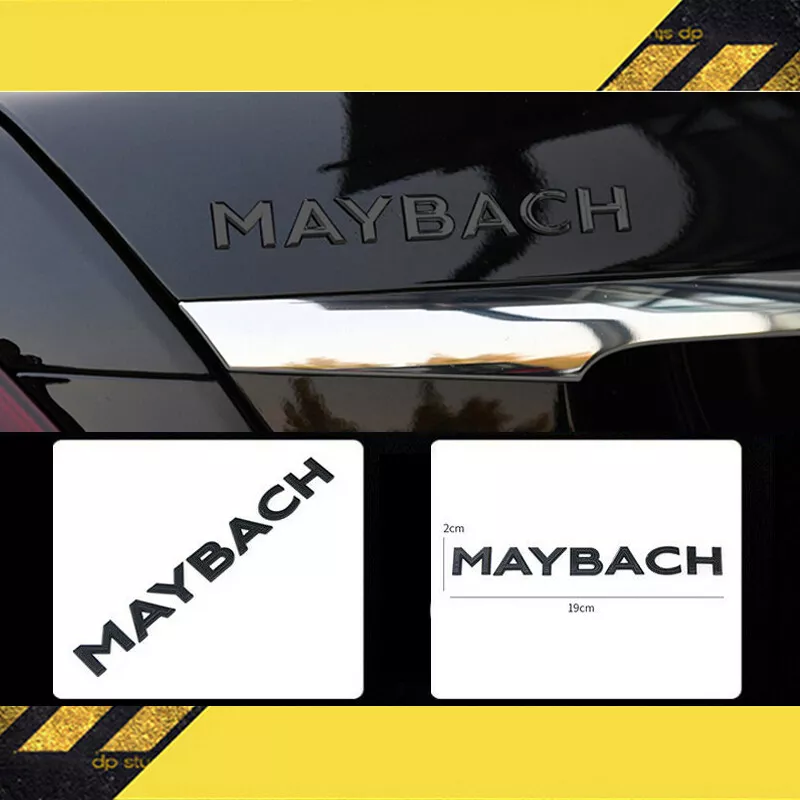 5pcs Glossy Black S650 MAYBACH Letters Trunk Badge Emblem For Mercedes-Benz W222 - Изображение 4 из 4